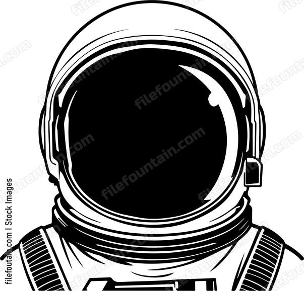 Astronaut Helmet Front View