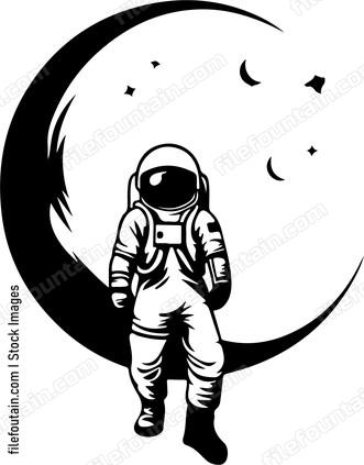 Astronaut On Moon