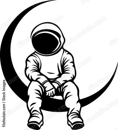 Astronaut On Moon