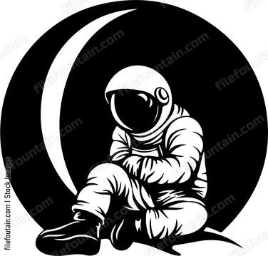 Astronaut On Moon