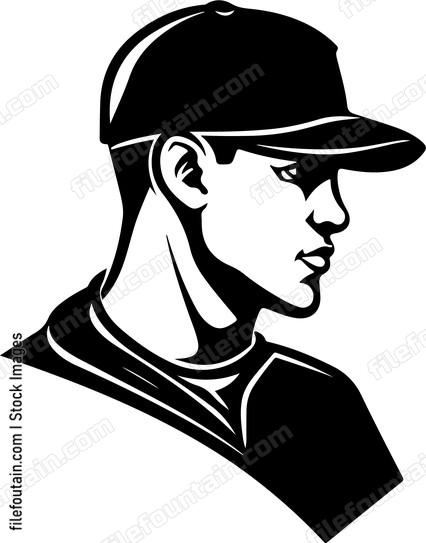 Baseball Player In Hat