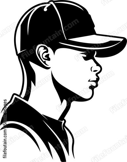 Baseball Player In Hat