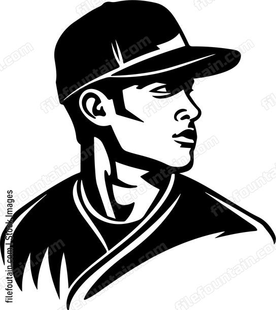 Baseball Player In Hat
