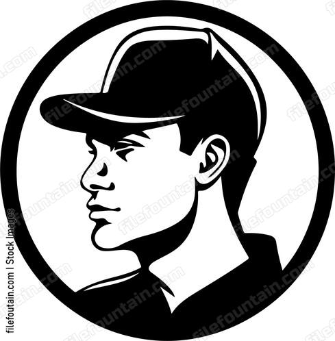 Baseball Player In Hat