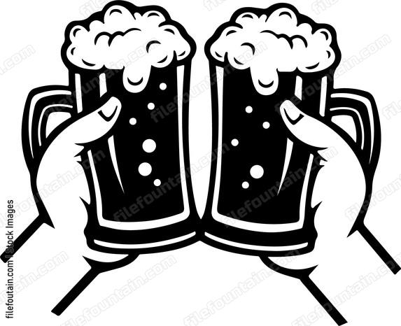 Beer Mugs In Hands