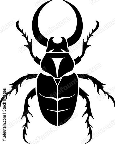 beetle with large horns