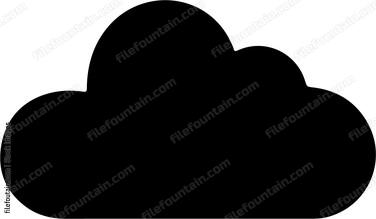 Black cloud shape