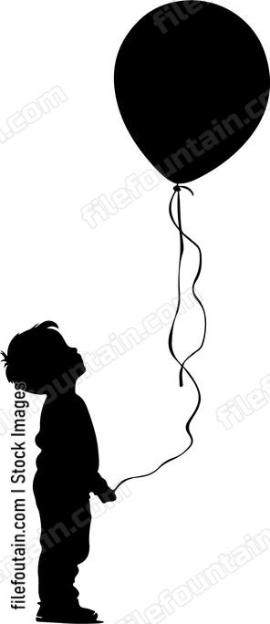 Boy Flying Balloon