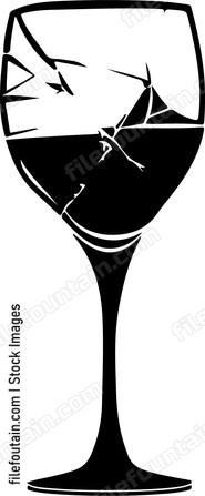 Broken Glass Black