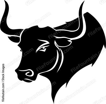 Bull Silhouette Design