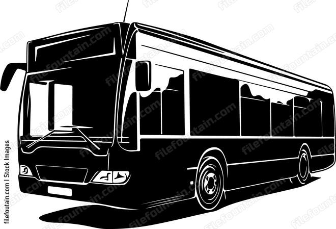 bus with white background