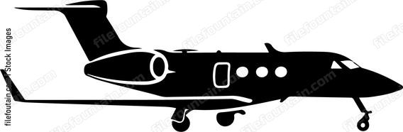 Business Jet With Open Door