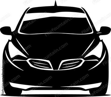 car in black and white