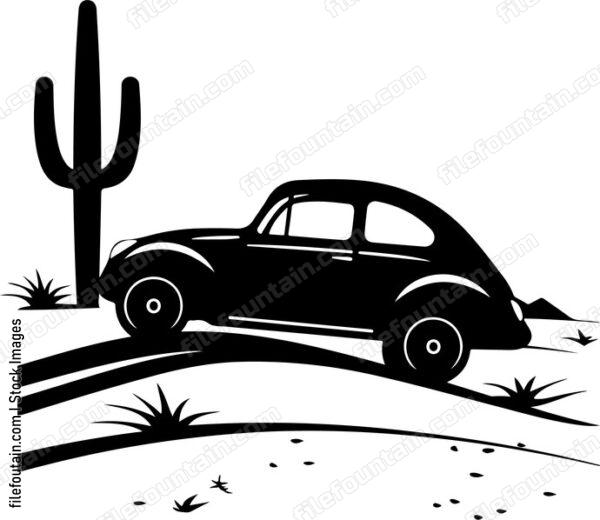 Car In Desert