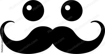 Cartoon Eyes And Mustache