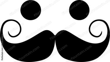 Cartoon Eyes And Mustache
