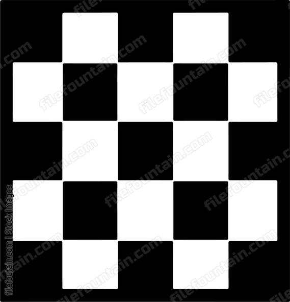 Checkered Rectangle Frame