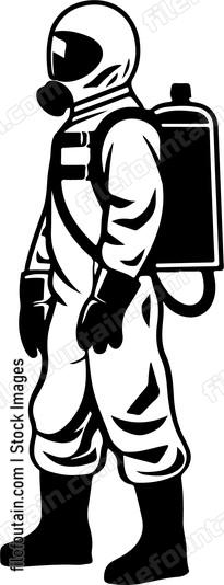 Chemical Protective Suit Side View