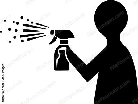 Cleaning With Spray