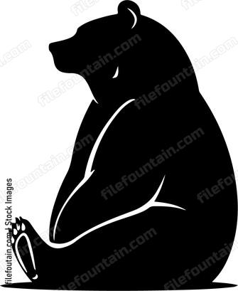 Clumsy Bear Sitting