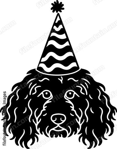Cockapoo Birthday Hat