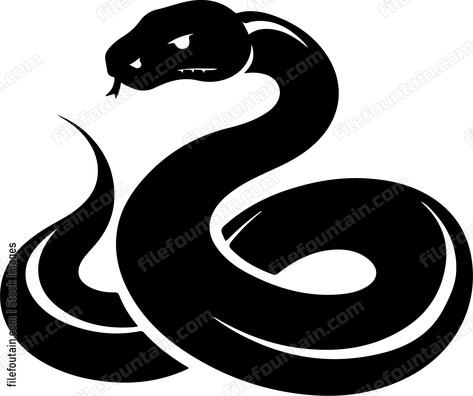 Coiled Python Logo Vector Design - FileFountain