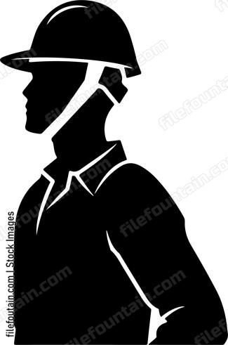 Construction Worker With Helmet