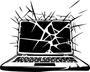 Cracked Laptop
