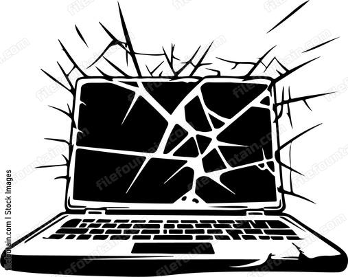 Cracked Laptop