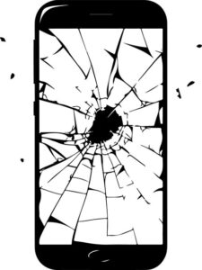 Cracked Smartphone Screen