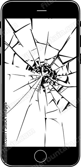 Cracked Smartphone Screen