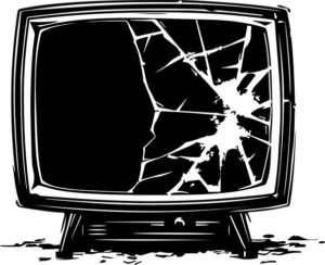 Cracked Tv Screen
