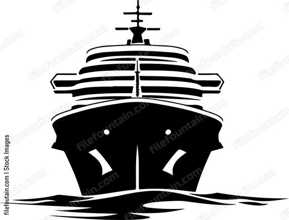 Cruise Ship Anchored Parked