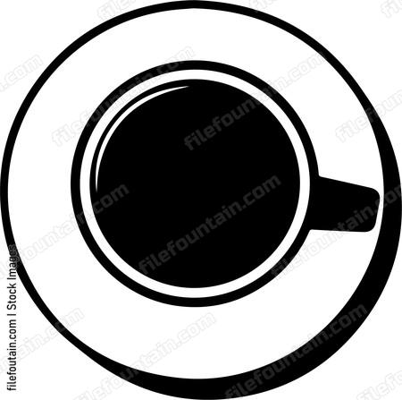 Cup Of Coffee Top View