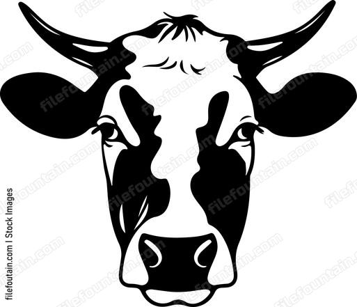Cute Cow Head