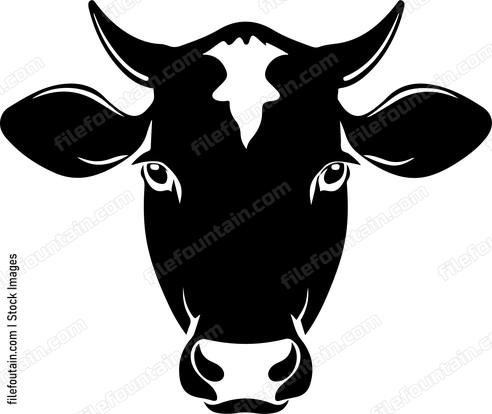 Cute Cow Head