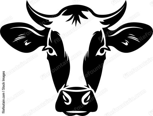 Cute Cow Head