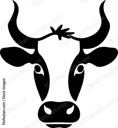 Cute Cow Head