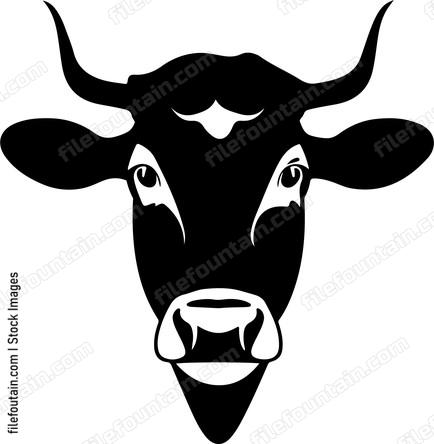 Cute Cow Head