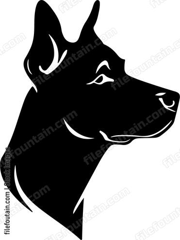 Dog Head Side View
