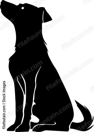 Dog Silhouette Design