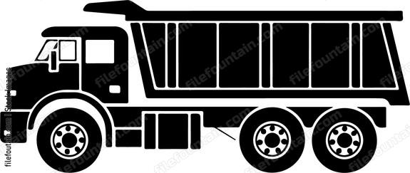 Dump Truck With Trailer