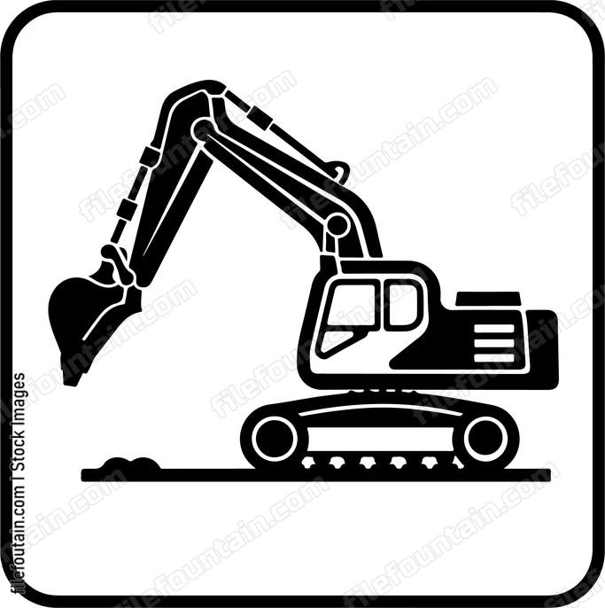 Excavator At Work