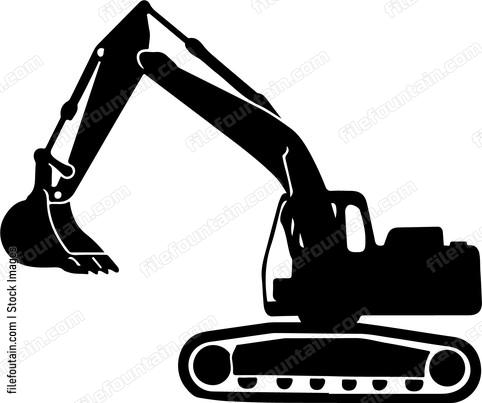 Excavator At Work