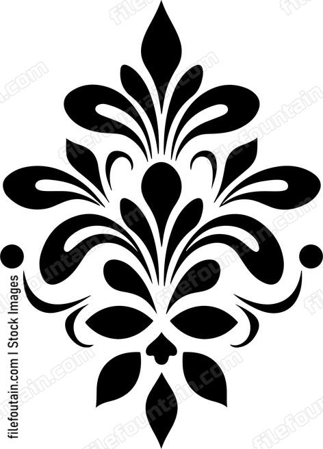Fancy leaf and flower design