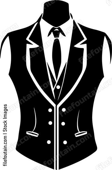 Fancy vest with necktie