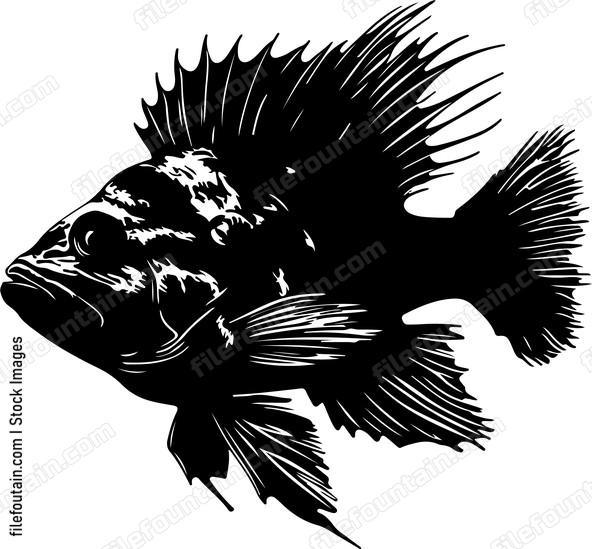 Fish with spiky dorsal fin