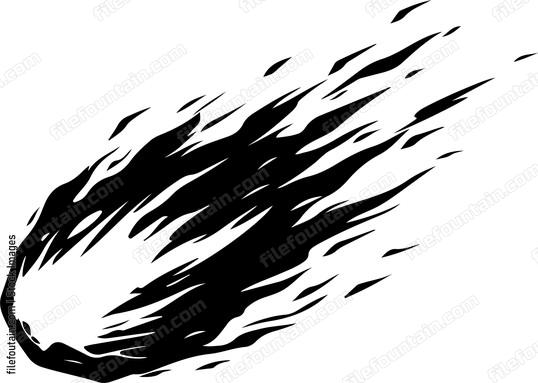 Flaming Asteroid