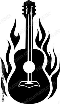 Flaming Guitar