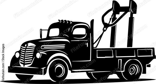 Flatbed Tow Truck